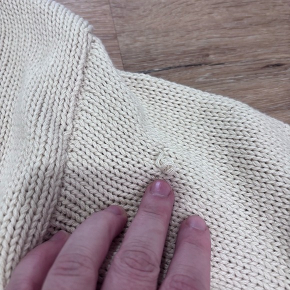 Princess Polly Cream Chunky Knit Sweater Dress Balloon Sleeve US 8 T77517U-09-F - Picture 4 of 6